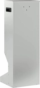 vidaXL Ταΐστρα ελαφιών Ασημί 28 x 30 x 80 εκ. Επικαλυμμένος Χάλυβας