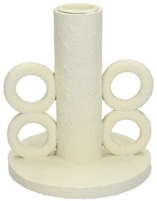 Κηροπήγιο ArteLibre Λευκό Polyresin 11x11x12.4cm