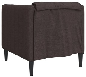 vidaXL Πολυθρόνα Σκούρο Καφέ Υφασμάτινη