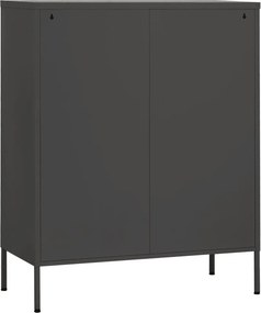 vidaXL Ντουλάπι Αποθήκευσης Ανθρακί 80 x 35 x 101,5 εκ. Ατσάλινο