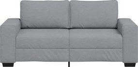 vidaXL Διθέσιος Καναπές Ανοιχτό Γκρι 180x77x82 εκ. Ύφασμα