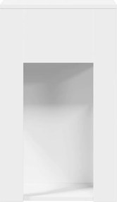 vidaXL Πύργος υπολογιστή με συρτάρι Λευκό 30x44x74 cm
