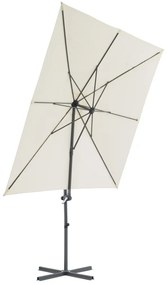 vidaXL Ομπρέλα Κήπου Κρεμαστή Χρ. Άμμου 250x250 εκ. με Ιστό Ατσάλι
