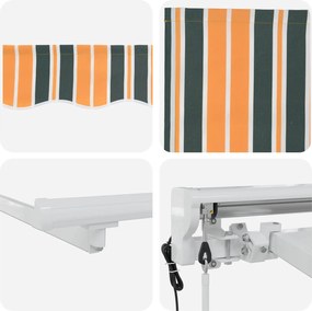 vidaXL Ηλεκτρικό Αναδιπλούμενο Σκίαστρο 3,5 x 2,5 μ