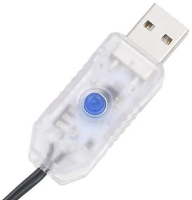 vidaXL Χριστουγεννιάτικο δέντρο LED 363 LED μπλε 182 εκ.