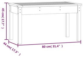 ΠΑΓΚΑΚΙ ΚΗΠΟΥ ΜΑΥΡΟ 80X44X45 ΕΚ. ΑΠΟ ΜΑΣΙΦ ΞΥΛΟ ΠΕΥΚΟΥ 824001