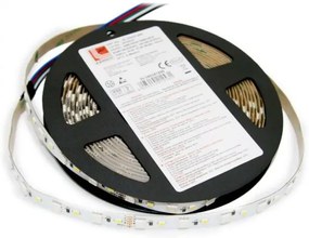 Adeleq Ταινία LED Λευκή Αυτοκόλλητη 5m 24VDC 5050 18W Και 90LED Ανά Μέτρο IP20 RGB Συν Λευκό 30-340241899