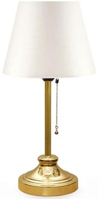 Φωτιστικό Επιτραπέζιο Harrison 0123707 22x17x45cm 1xE27 60W White-Gold Megapap Mdf,Metal,Fabric