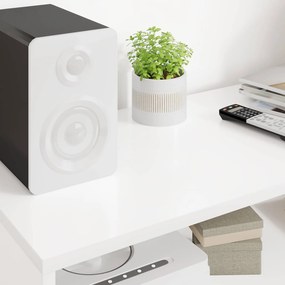 vidaXL Ντουλάπι TV Λευκό 100 x 35 x 40 εκ Επεξεργασμένο ξύλο