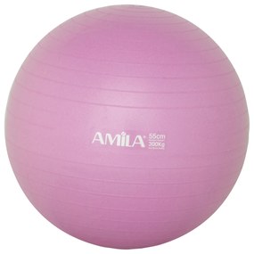 Μπάλα Κινησιοθεραπείας Amila Bulk 55cm Ροζ 48438