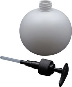 Επιτραπέζιο Πλαστικό Dispenser 600ml σε 3 Χρώματα και Σφαιρικό Σχέδιο - Άσπρο