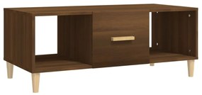 vidaXL Τραπεζάκι Σαλονιού Καφέ Δρυς 102x50x40 εκ. Επεξεργασμένο Ξύλο