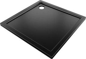 Mexen Flow τετράγωνο ντους slim 85 x 85 cm, μαύρο ματ - 46S708585
