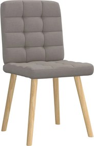 vidaXL Καρέκλες Τραπεζαρίας 4 τεμ. Taupe Υφασμάτινες
