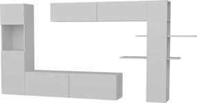 Σύνθεση Τηλεόρασης Maxi - Χρώμα Λευκό - 215x31,5x150εκ