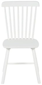Καρέκλα Melia rubberwood σε λευκή απόχρωση 45x51x87εκ 4αδα 45x51x87 εκ.