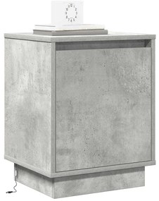 vidaXL Κομοδίνο με Γκρι σκυροδέματος 39 x 34.5 x 50 εκ.