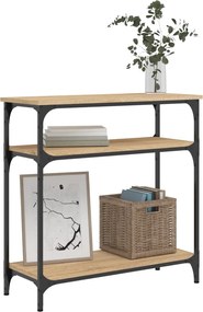 VidaXL Τραπέζι Κονσόλα Sonoma Δρυς 75x29x75 εκ. Επεξεργασμένο Ξύλο