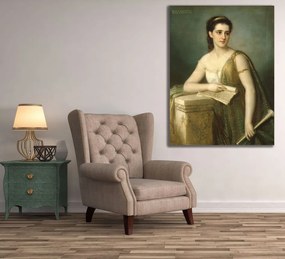 Αναγεννησιακός πίνακας σε καμβά με γυναίκα KNV785 30cm x 40cm