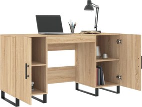 vidaXL Γραφείο Sonoma Δρυς 140 x 50 x 75 εκ. από Επεξεργασμένο Ξύλο