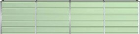 vidaXL Γλάστρα Πράσινο 320 x 40 x 75 εκ. Ατσάλι
