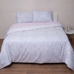 Κουβερλί Αλίκη (Σετ 2τμχ) Pink Viopros Ημίδιπλο 180x240cm 100% Βαμβάκι