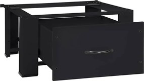 vidaXL Βάση Πλυντηρίου Ρούχων Μαύρο 64 x 55 x 32,5 εκ Ατσάλι