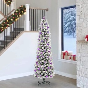 vidaXL Τεχνητό Χριστουγεννιάτικο Δέντρο με 300 LED Λευκό 240 cm