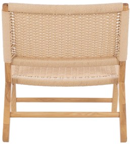 Πολυθρόνα ANIKA C8917.01 Ξύλινη με Πλέξη Σχοινί 67,5x75x73,5Yεκ. 67.5x75x73.5 εκ.
