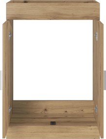 vidaXL Ντουλάπι Κάτω από τον Νιπτήρα Artisan Δρυς 56 x 37,5 x 81 εκ