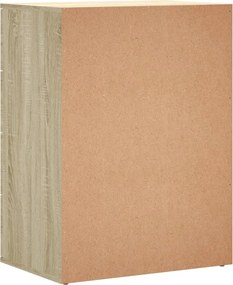 vidaXL Βοηθητικά Ντουλάπια 2τεμ. Sonoma Δρυς 60x39x80εκ. Επεξεργ. Ξύλο