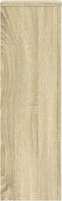 vidaXL Βάσεις Φυτών 2 Τεμ. Sonoma Δρυς 25x25x80 εκ. Επεξεργασμένο Ξύλο