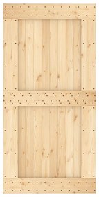 vidaXL Πόρτα NARVIK 100 x 210 εκ. από Μασίφ Ξύλο Πεύκου