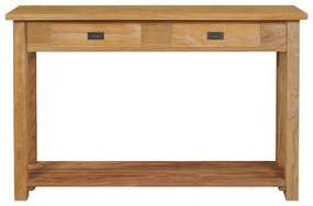 vidaXL Τραπέζι Κονσόλα 120 x 30 x 80 εκ. από Μασίφ Ξύλο Teak