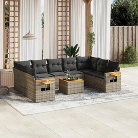 vidaXL Patio Sofa Set 7-θέσια Grey