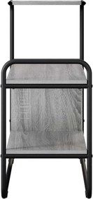 vidaXL Τραπέζι κονσόλας Γκρι Sonoma 80 x 35 x 75 cm Επεξεργασμένο Ξύλο