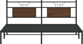 vidaXL Πλαίσιο Κρεβατιού Χωρ. Στρώμα Καφέ Δρυς 183x213 εκ Επεξ. Ξύλο