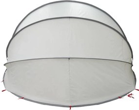 vidaXL Σκηνή πισίνας τύπου θόλου 538 x 440 x 204 εκ. Γκρι