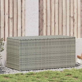 vidaXL Κουτί Αποθήκευσης Κήπου Γκρι 100x50x50 εκ. από Συνθετικό Ρατάν