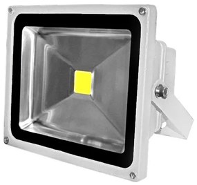 Adeleq Προβολέας Led-Cob 30W 230V 3100K Ip65 Λευκός 3-0301100