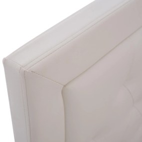 Κρεβάτι ODELIA Διπλό PU Λευκό 150x200 εκ. 174x213x110 εκ.