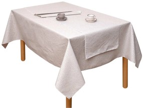 Τραπεζομάντηλο Αλέκιαστο 140x140 Κορίνα Μπεζ