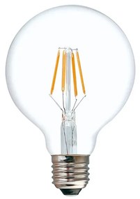 Λαμπτήρας LED G80 Bulb  4W E27 3000K 200-220V clear