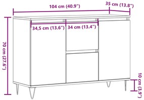 ΜΠΟΥΦΕΣ ΔΡΥΣ ΤΕΧΝΙΤΗΣ 104 X 35 X 70 ΕΚ. ΑΠΟ ΕΠΕΞΕΡΓΑΣΜΕΝΟ ΞΥΛΟ 857269