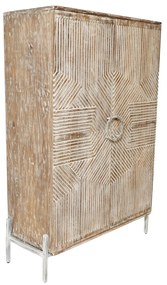 Ντουλάπι Home ESPRIT Λευκό Ξύλο από Μάνγκο 85 x 38 x 134 cm