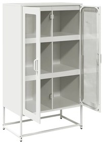 vidaXL Highboard Λευκό 68x39x123 cm Ατσάλι