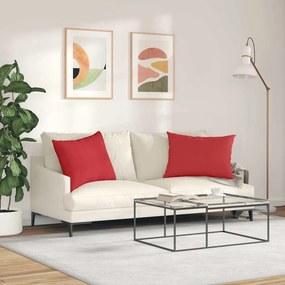VidaXL Μαξιλάρι Καναπέ 2 τμχ. ύφασμα Κόκκινο 70 x 50 cm