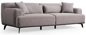 Καναπές Τριθέσιος Jaguar 560ARE1546 240x100x75cm Brown-Grey