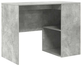 vidaXL Γραφείο Γκρι σκυροδέματος 102 x 50 x 75 εκ Επεξεργασμένο ξύλο