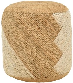 Σκαμπό Elision 302-000028 Φ38x38cm Natural-Beige